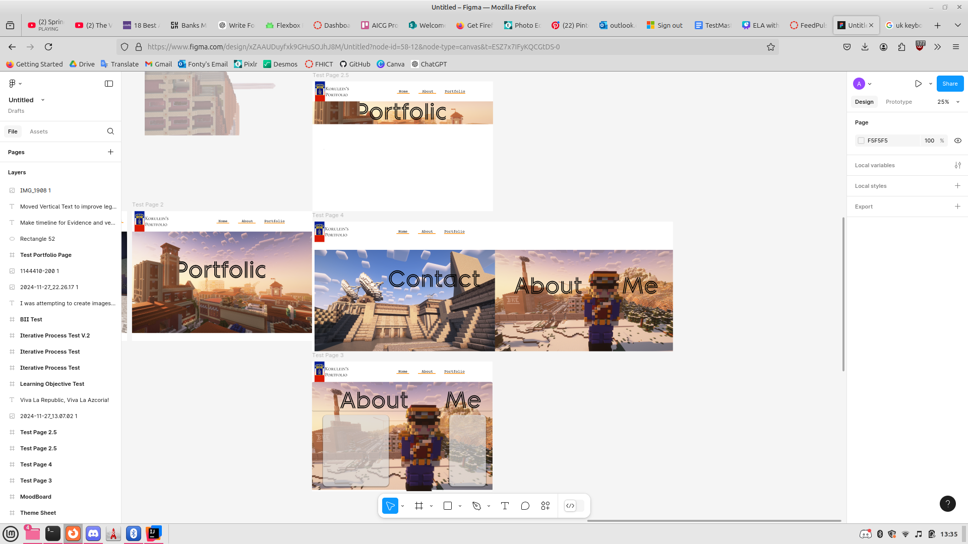 Second design attempt Home Page